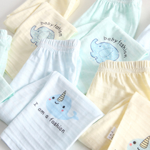 Childrens pants pure cotton summer thin boys and girls baby bamboo cotton mosquito anti-mosquito pants
