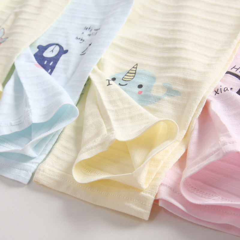 Boy Female Baby Bamboo Festival Cotton Anti-mosquito Pants Summer Thin children Pants Pure Cotton Girl Inner Lap Pants Air Conditioning Sleeping Pants