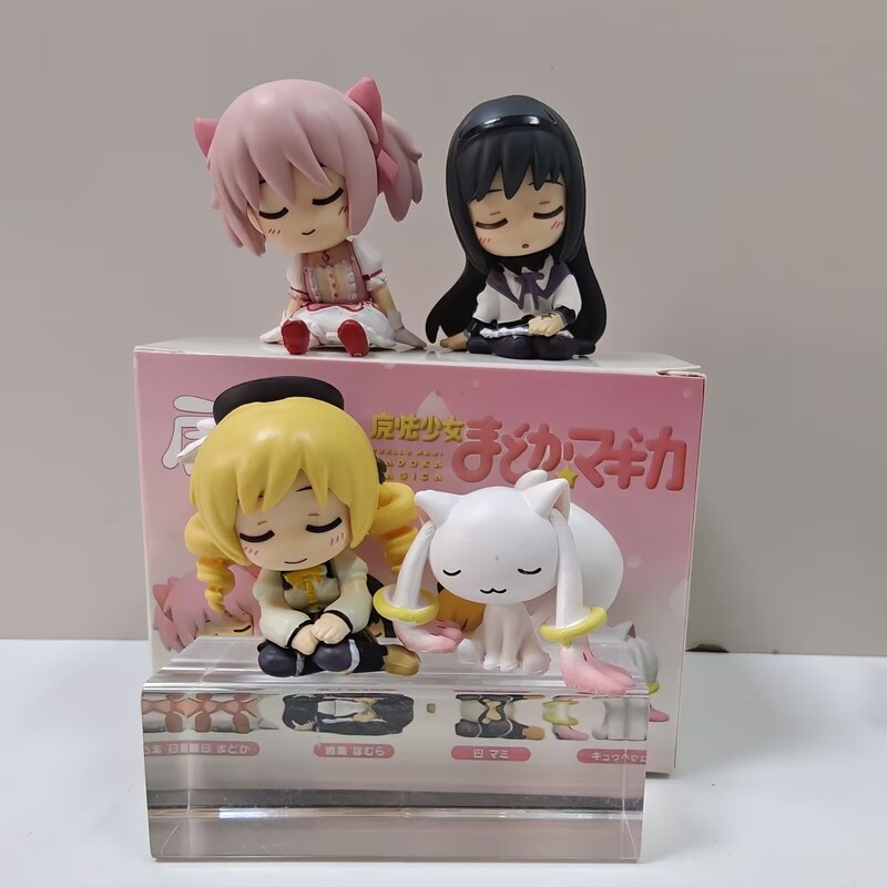4 Q-Version Shoulder-Resting Magical Girl Figures: Madoka, Mami, Homura, and Mami Tomoe Blind Box Model Ornaments 4 Q-Version Shoulder-Resting Magical Girl Figures: Madoka, Mami, Homura, and Mami Tomoe Blind Box Model Ornaments