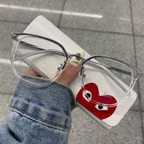 Alen glasses frame transparent pigmentation color myopigment proof glasses anti-blue glasses with myopia lens