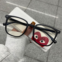 Little red book with black frame glasses can be equipped with myopia color anti-blue light lens TR tide glasses for men and women