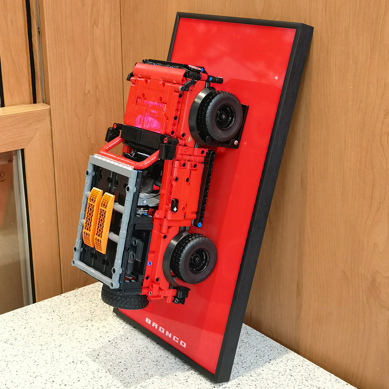 Suitable for Lego 42213 Ford Bronco Suv Wall Display Frame Hanging Board Stand