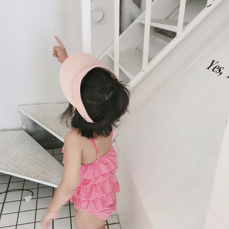 Đồ bơi mới cho bé gái 2019 INS bé gái lớn trẻ em sọc sọc áo tắm một mảnh áo tắm cho bé bộ đồ bơi nàng tiên cá
