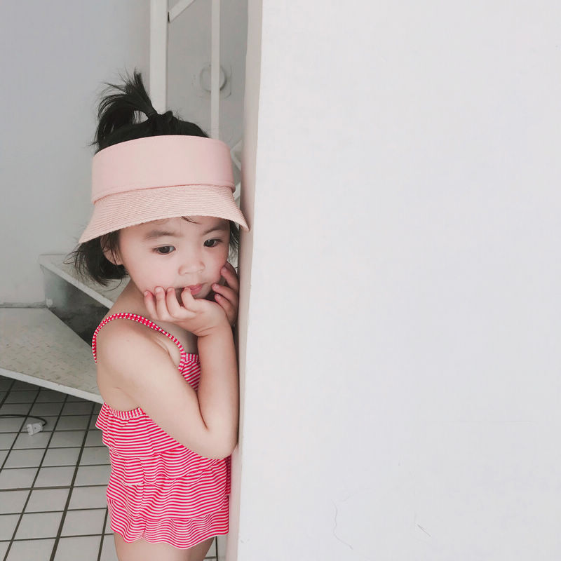 Đồ bơi mới cho bé gái 2019 INS bé gái lớn trẻ em sọc sọc áo tắm một mảnh áo tắm cho bé bộ đồ bơi nàng tiên cá