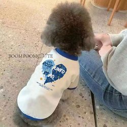 Pet Dog and Cat Spring/Summer Clothes Trendy Brand Pet Cartoon Clothing for Small and Medium-Sized Dogs Thin Style Corgi Teddy French Bulldog