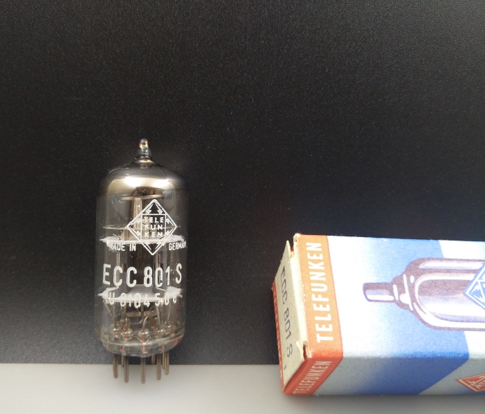Brand new Deuteri Wind ECC801S ECC801S 12AT7 ECC81 CV455 620 5965 German vacuum tube small scale