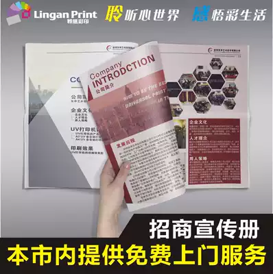 Investment exhibition brochure printing Custom DM single sample manual Custom Company profile Product album design