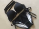 Bộ bikini hai mảnh gợi cảm ngực nhỏ phẳng ngực dày tập hợp tấm thép ngực lớn áo tắm nóng xuân - Bikinis