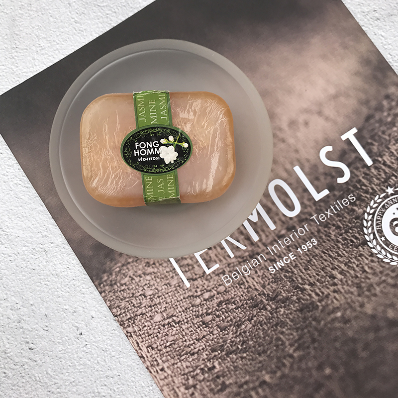 ins Nordic minimalist glass fog surface drain perfumed soap dish Makeup Room Soap Rack Soap soap Soap Dish Soap