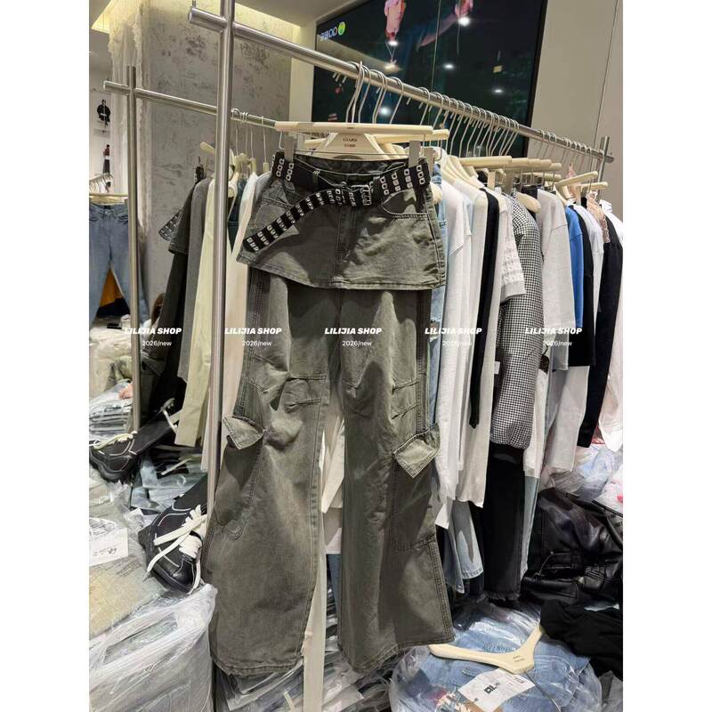 Korean Dongdaemun 2026 Summer New Korean-Style American Retro High-Waisted Slimming Hot Girl Workwear Flared Bell-Bottom Pants Korean Dongdaemun 2026 Summer New Korean-Style American Retro High-Waisted Slimming Hot Girl Workwear Flared Bell-Bottom Pants