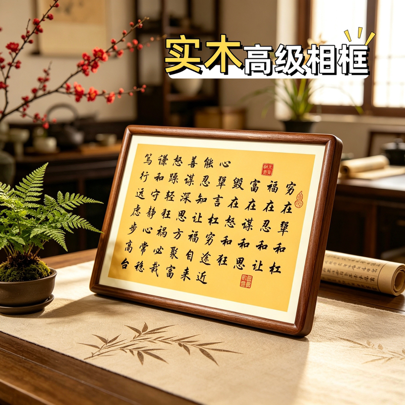Poverty Comes from Stubbornness and Luck Comes from Patience and Letting Go; Calligraphy and Painting Frames, Small Office and Study Room Decorations, Inspirational Calligraphy Wall Art for the Living Room Poverty Comes from Stubbornness and Luck Comes from Patience and Letting Go; Calligraphy and Painting Frames, Small Office and Study Room Decorations, Inspirational Calligraphy Wall Art for the Living Room