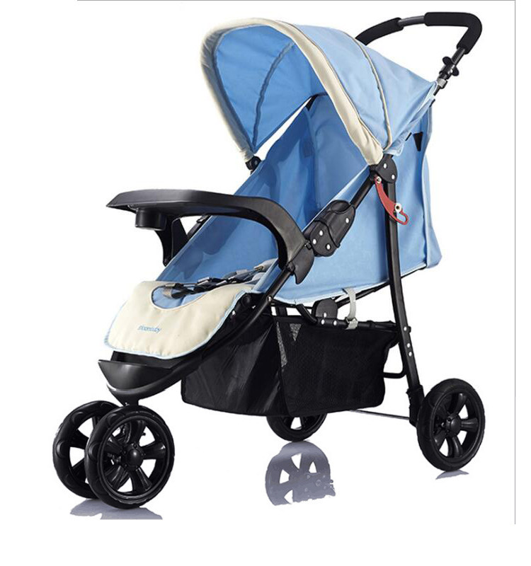 Removable Big Dinner Plate Baby Stroller Can Sit Reclining Shock Portable Folding Baby Trolley Four-wheel Trolley Umbrella Car-Taobao