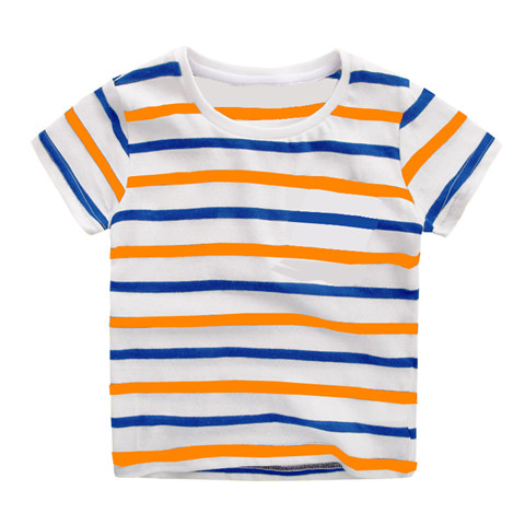 Quần áo trẻ em 17 năm mới chàng trai và cô gái vòng cổ t-shirt cậu bé T-Shirt nửa tay áo sơ mi trẻ em đáy quần áo triều thời trang bé trai