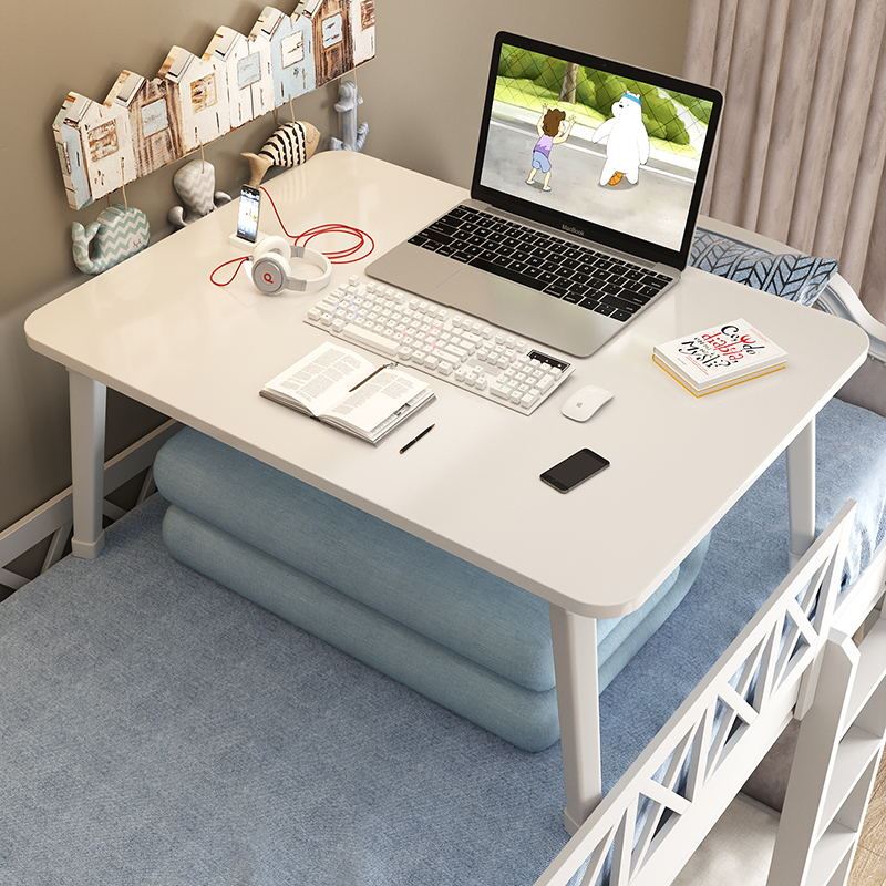 Bed table computer desk bedroom sitting table foldable desk plus lazy table dormitory simple student desk