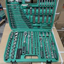 German Imported 216-Piece 72-Tooth Auto Repair Tool Set Car Maintenance Kit Socket Wrench Combination Tool