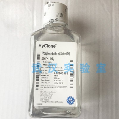 PBS缓冲液Hyc HyClone SH30256.01B PBS磷酸盐缓冲液 500ml 原装