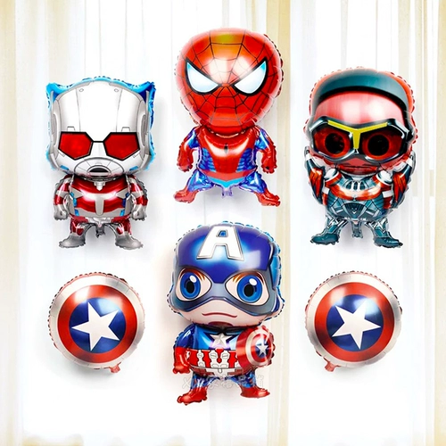 Детский мультяшный воздушный шар, космонавт, Человек-паук