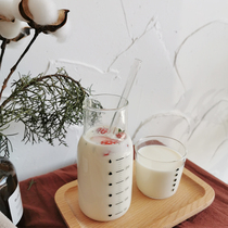  Little Fairy Japanese-style glass one pot one cup set Juice drink cup Teapot Water cup Teacup Milk cup Breakfast cup