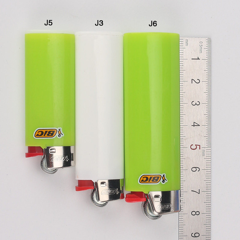 French BIC Bick lighter disposable J5 mini/J3 medium/J6 large flint grinding wheel color black gold