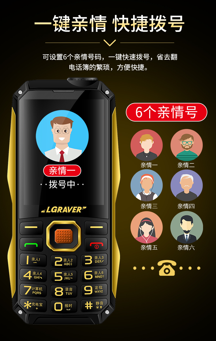 Mobile Unicom 34G cũ điện thoại di động lớn tiếng lớn thẳng máy cũ lâu chờ Land Rover mới K988