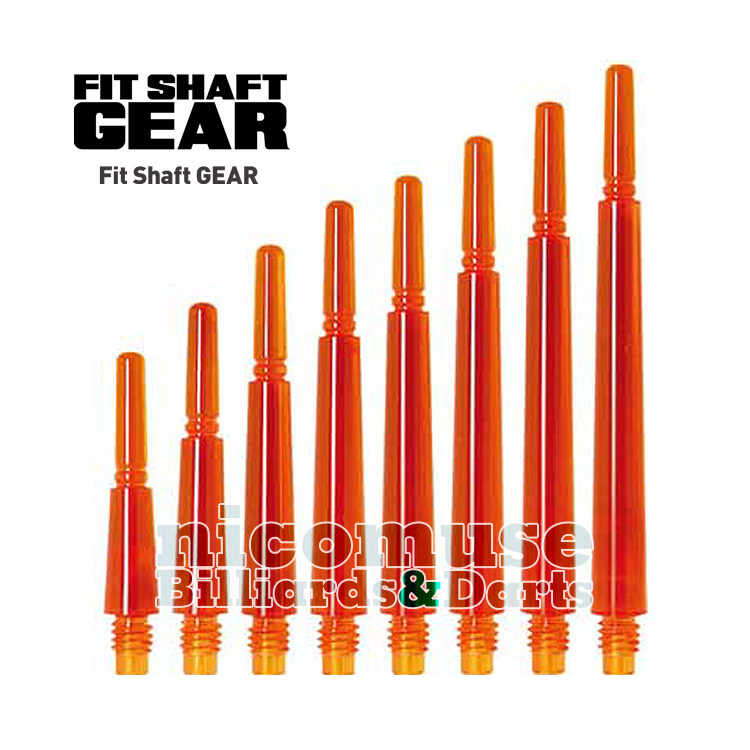 FIT SHAFT GEAR NORMAL orange Resin Dart Shaft Rotary Self-locking