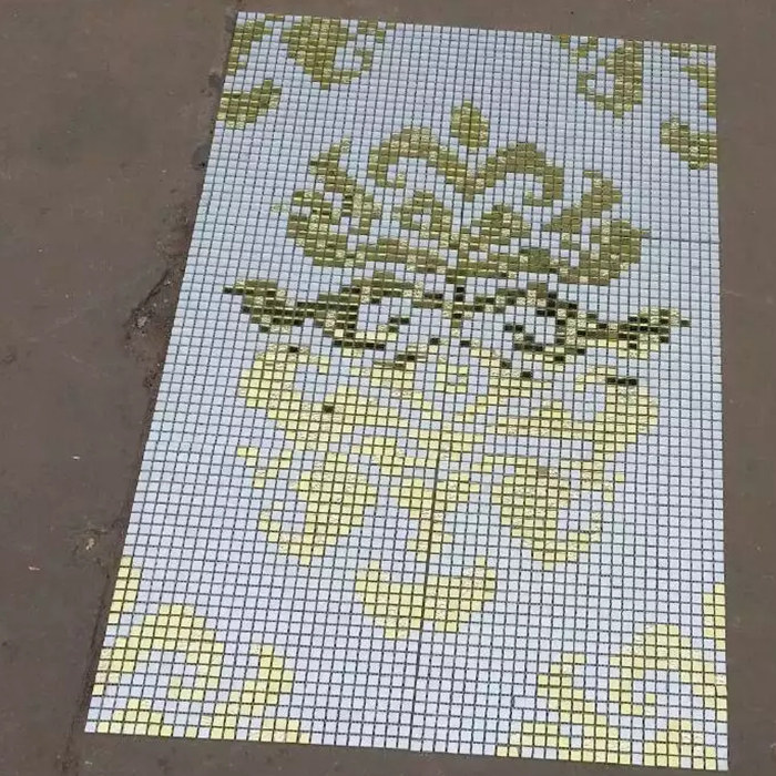 Glass Mosaic Jigsaw Puzzle Customize Parquet Background Wall Wall Sticker Tile Diy Hand