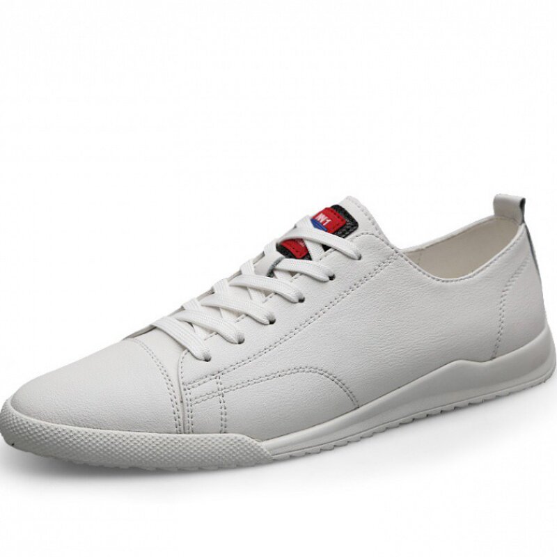 Spring 2020 small white shoes men and Korean edition of trend white shoes men shoes flat leather summer shoes