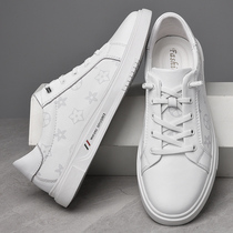 Summer leather shoes men with casual shoes breathable small white shoes flat tidal shoes high-end explosive boys shoes