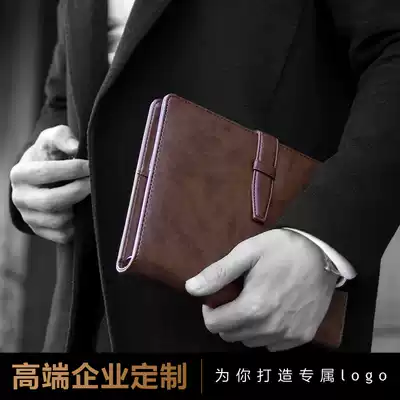 Kajie A5 high-end business loose-leaf notebook notebook stationery office diary leather can be customized printed LOGO