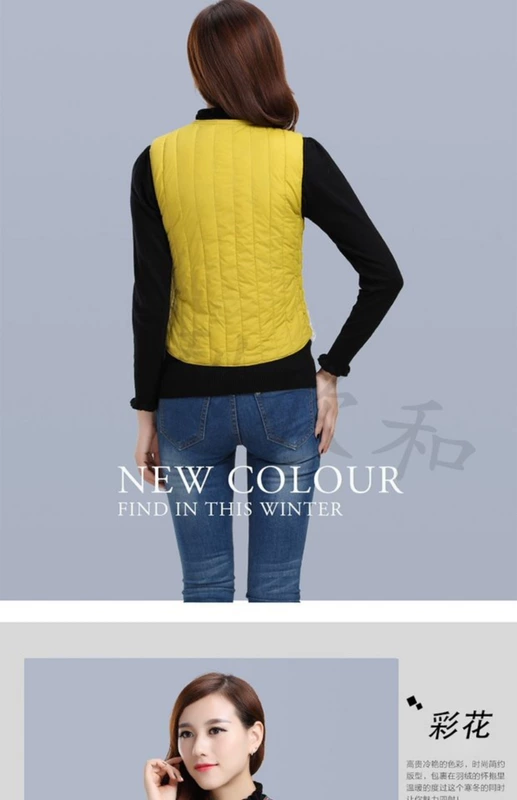 Mùa đông bó sát thời trang nữ lót cotton xuống cotton vest nữ gần gũi để giữ ấm đoạn ngắn kích thước lớn mặc vest đồ công sở nữ