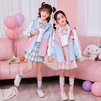 jk uniform skirt elementary school childrens genuine fall girl ik group dresses uk kardink full set childrens autumn money gk suit