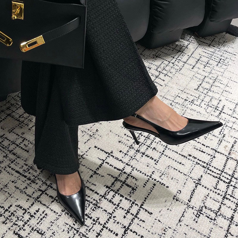 Women's Pointed-Toe Shallow Buckle High Heels with Thin Heels and Patent Leather, New Summer 2026 Style, High-End Sandals Women's Pointed-Toe Shallow Buckle High Heels with Thin Heels and Patent Leather, New Summer 2026 Style, High-End Sandals