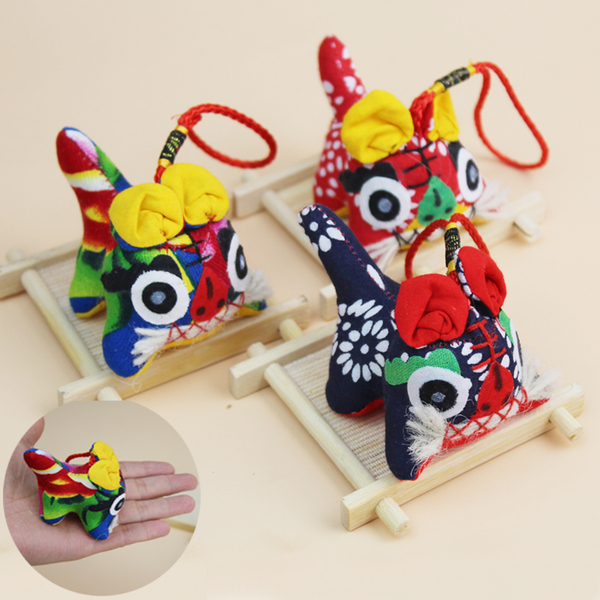 Wangwang Tiger Cloth Tiger Handmade Little Doll Chinese Style Gift Gifts Abroad for Foreigners for Activities Small Pendant