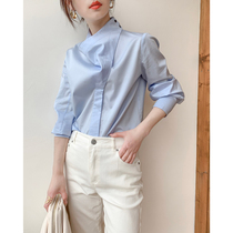Mars Jiamin early spring new design unique a cotton comfortable shirt women's long sleeve show