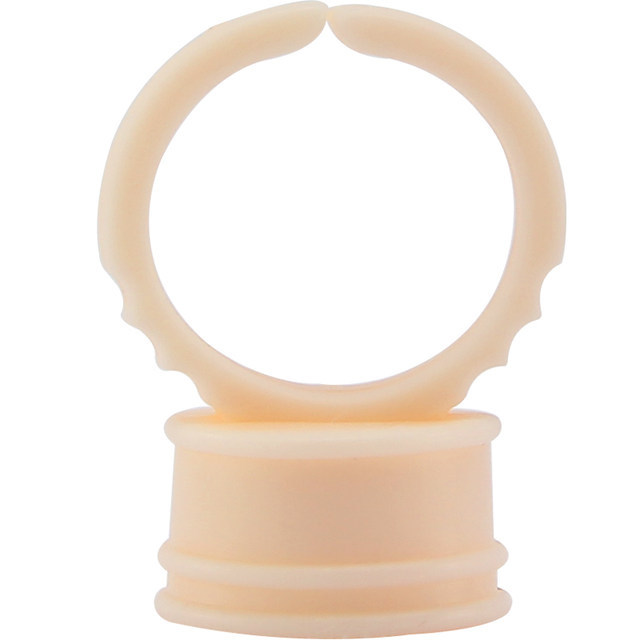 Semi-permanent tattoo color cup ring cup disposable plastic soft silicone tattoo eyebrow supplies