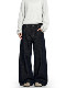 Verborgen American Retro Raw Denim Blue Straight-Leg Jeans Cleanfit Loose Slimming Wide-Leg Trousers for Men