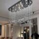 Crystal Butterfly Chandelier for Dining Room, Light Luxury, One Curtain, Dreamy Hotel Bar Island, High-End Italian-Style Villa Duplex Lighting