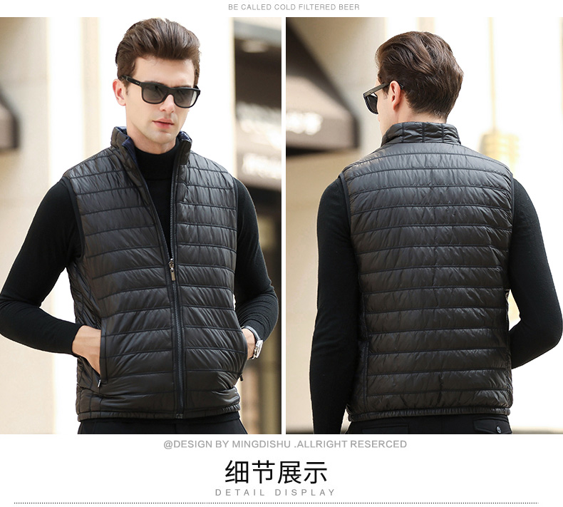 Áo khoác vest nam 2018 mới phiên bản Hàn Quốc thu đông xu hướng thể thao cổ áo mỏng vest cotton áo khoác nam áo ba lỗ gym
