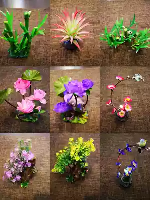 Hotel dishes cold dishes Sabab decoration creative plate embellishment plate cooking simulation flowers and plants small ornaments plate decoration