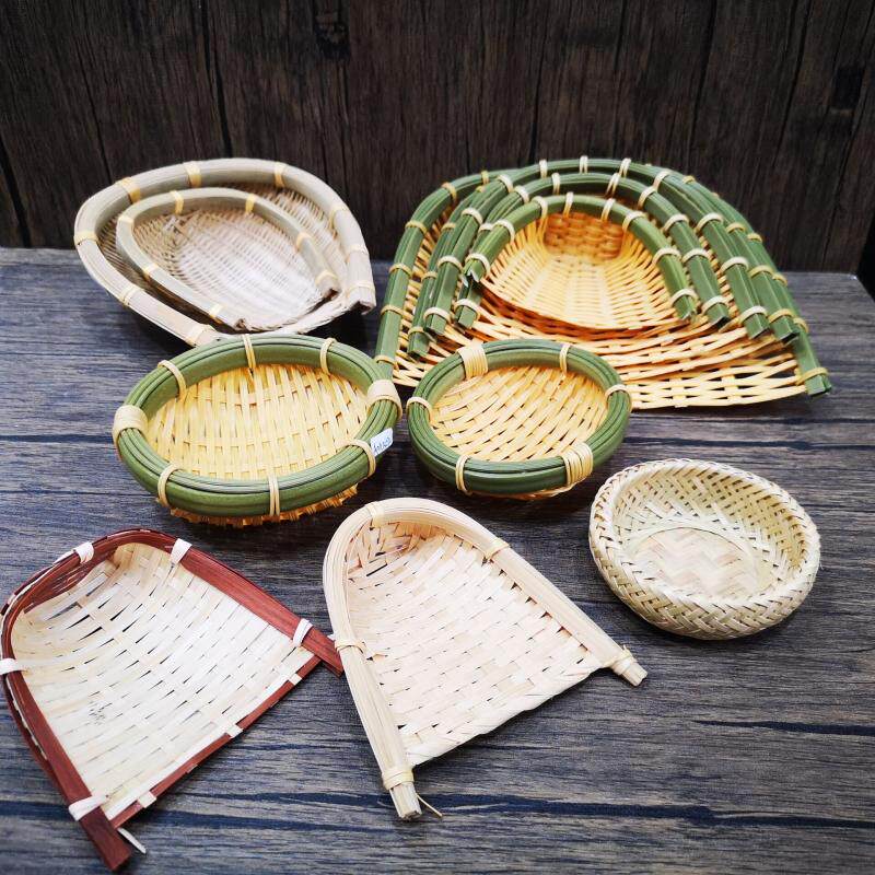 Simulation bamboo and wood sashimi sushi decoration bamboo slanted bamboo orchid snack basket sushi plate fried orchid tempura