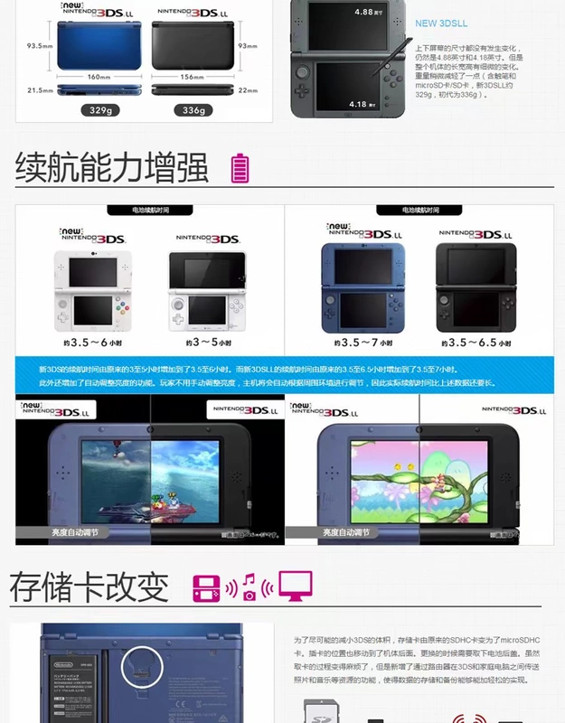 Trò chơi video Quảng Châu Xinya Nintendo NEW 3DS 3DSLL bản gốc trò chơi mới cầm tay