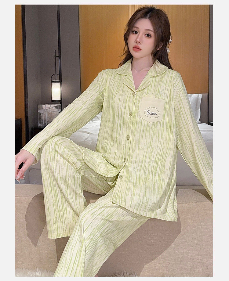 纯棉月子服秋冬产后哺乳睡衣女孕妇喂奶专用春秋产妇家居服可外穿 — 31