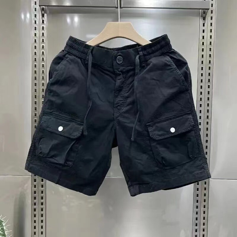 Workwear-Style Shorts with Large Pockets, American-Style Summer Men's Multi-Pocket Mid-Length Pants, Loose Straight-Leg Casual Shorts, Youth Five-Point Shorts Workwear-Style Shorts with Large Pockets, American-Style Summer Men's Multi-Pocket Mid-Length Pants, Loose Straight-Leg Casual Shorts, Youth Five-Point Shorts