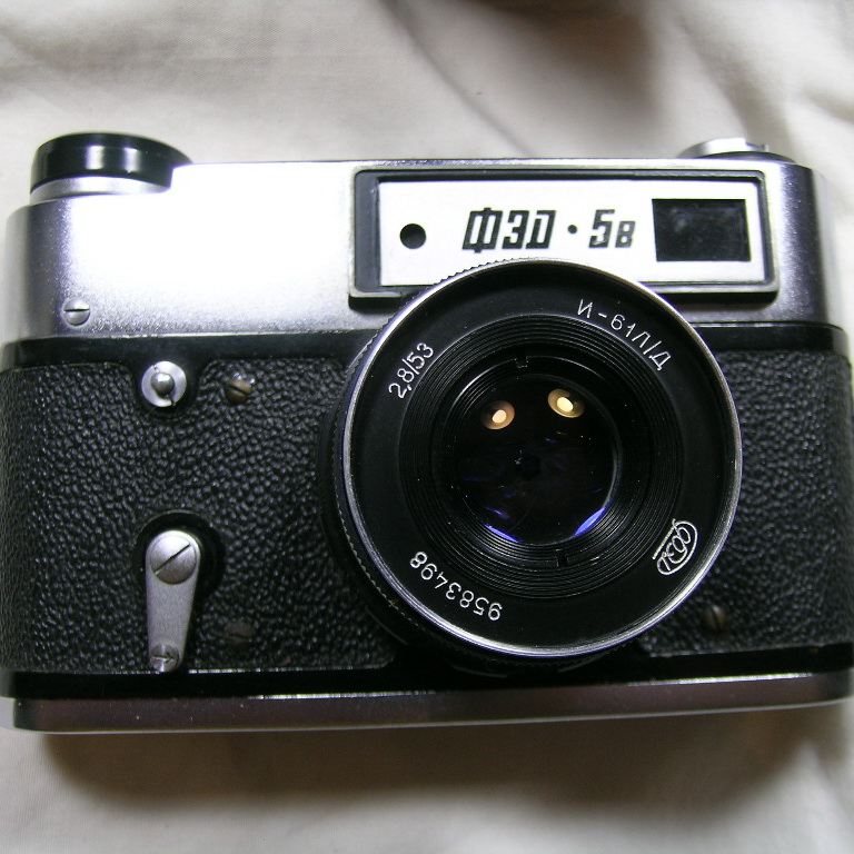 Former Soviet old antique camera fed5B Ferde 5B side-axis full manual negatives camera pint nice collection