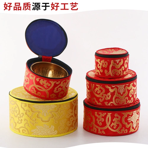 Непал ручной работы буддийская звуковая чаша упаковочная пакетная сумка звуковая чаша для полной луны чаша с пенькой подарочная коробка для сбора коробки с коллекцией сумки