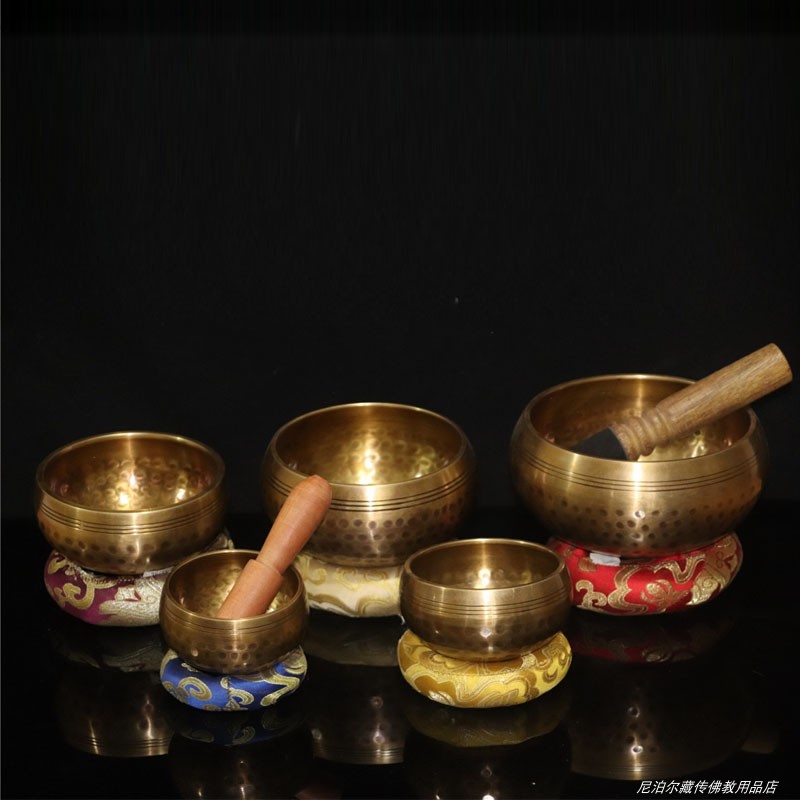 Nepal Handmade Buddha Sound Bowl Louder Bronze Yoga Meditation Sombowl Tone Healing Heart Bowl Bronze Chime Bowl of Buddha Buddha Soundbowl