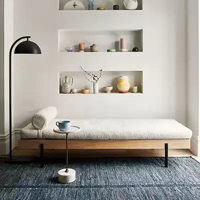 Nordic log bench, solid wood, iron bar stool, homestay, leisure TV cabinet, low stool, clothing store, shoe stool