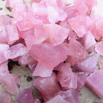 Natural powder Crystal raw stone wool Madagascar powder Crystal hibiscus Crystal raw stone cutting material decorative landscape Stone