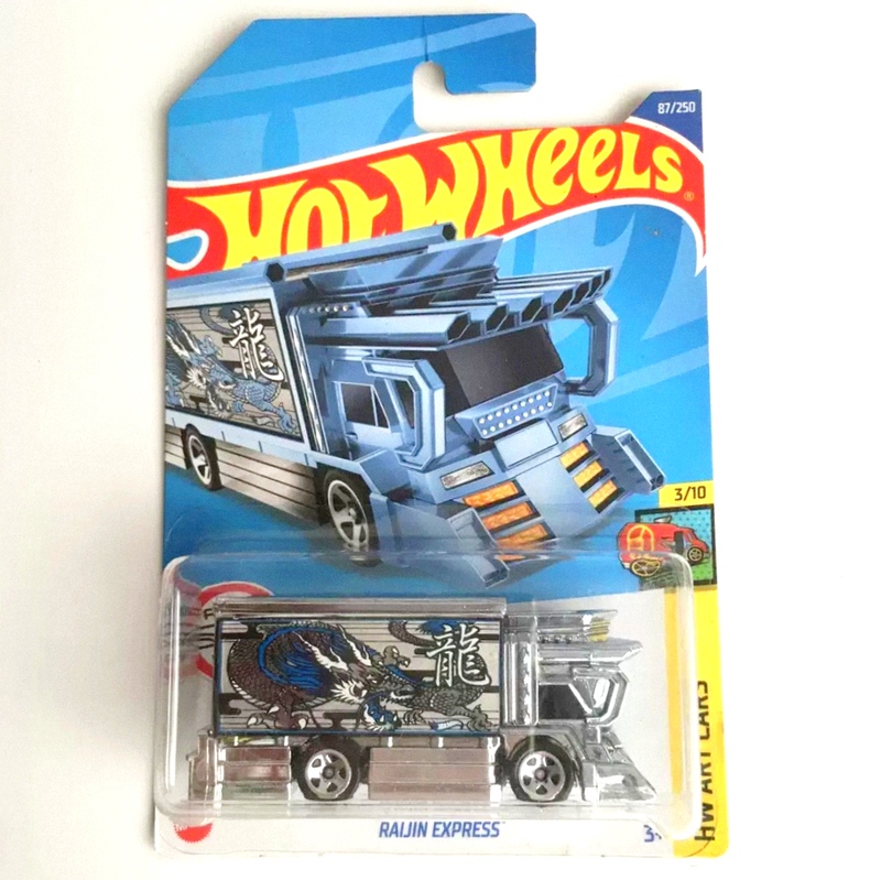 Hot Wheels Raging Thunder Truck Silver Blue Raijin Express Thor Raging Thunder Car