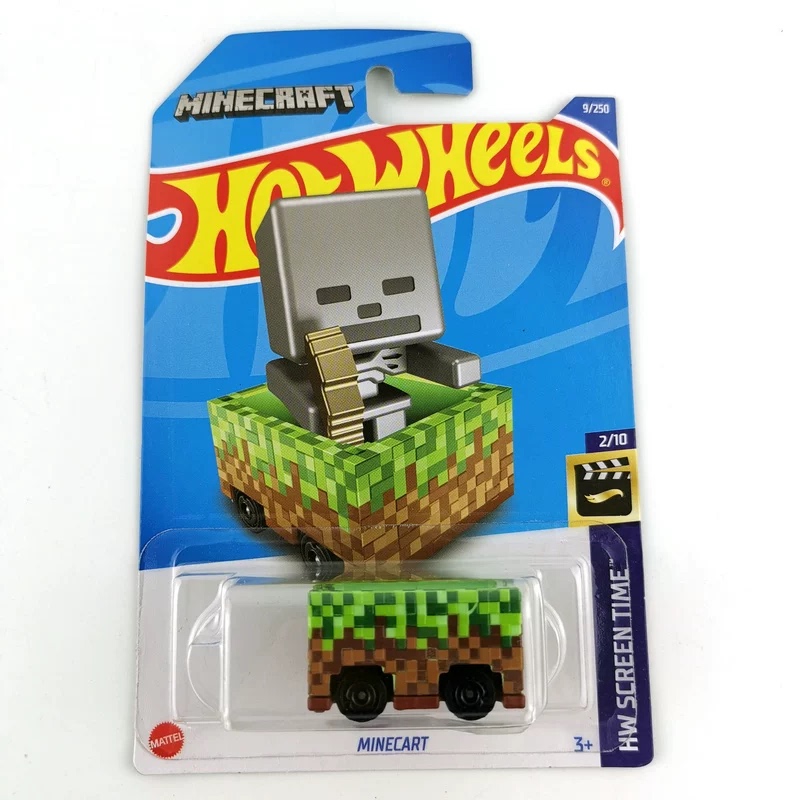 Hot Wheels Minecraft Archer Minecart Minecart 2019 Grass Checkered